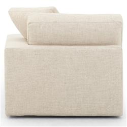 Sadie Modern Cream Performance 2 Piece Sectional - Right Arm Facing - 106"W|