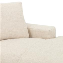 Sadie Modern Cream Performance 2 Piece Sectional - Right Arm Facing - 106"W|