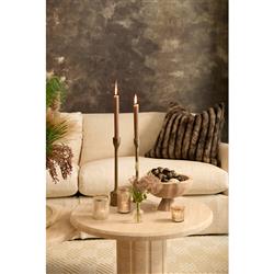 Ingrid Industrial Loft Bronze Aluminum Candleholder - Set of 3|