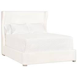 Anastasia Modern Classic White Performance Oak Wood Bed - Queen|