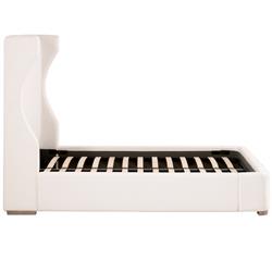 Anastasia Modern Classic White Performance Oak Wood Bed - Queen|