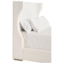 Anastasia Modern Classic White Performance Oak Wood Bed - Queen|