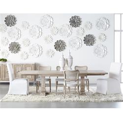 Zachary Coastal Beach Natural Grey Oak Wood Cane Back Dining Chair - Set of 2|