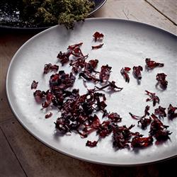 L'Objet Alchimie Modern Classic Reactive White Earthenware Charger|