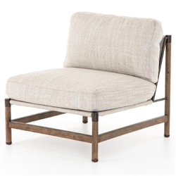 Phei Rustic Lodge Beige Performance Brown Wood Occasional Chair|