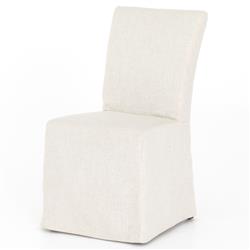 Vannie Modern Classic Cream Performance Slip Covered Dining Chair|