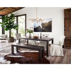 Vannie Modern Classic Cream Performance Slip Covered Dining Chair|