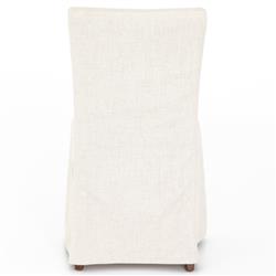 Vannie Modern Classic Cream Performance Slip Covered Dining Chair|