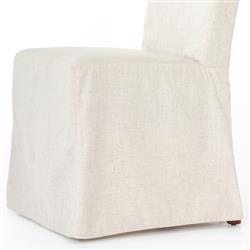 Vannie Modern Classic Cream Performance Slip Covered Dining Chair|