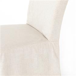 Vannie Modern Classic Cream Performance Slip Covered Dining Chair|