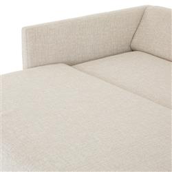 Wil Modern White Performance Upholstered Sofa Bed - Full|