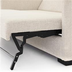 Wil Modern White Performance Upholstered Sofa Bed - Full|