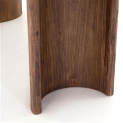 Paris Rustic Lodge Brown Acacia Wood Oval Dining Table - 94"|