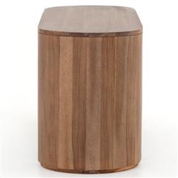 Mars Modern Classic Brown Acacia Wood Desk|