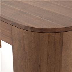 Mars Modern Classic Brown Acacia Wood Desk|