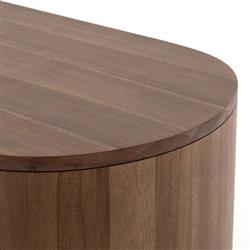 Mars Modern Classic Brown Acacia Wood Desk|