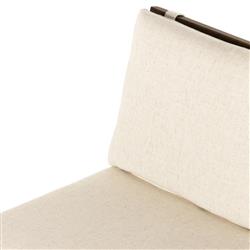 Inno Industrial Loft White Performance Brown Oak Black Iron Dining Side Chair|