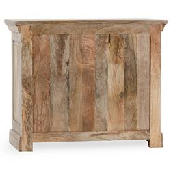 Melany French Country Natural White Wash Mango Wood Nightstand|