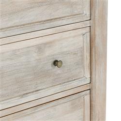 Melany French Country Natural White Wash Mango Wood Dresser|