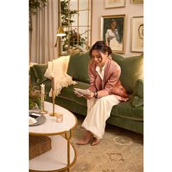 Anthony French Country Gold Metal Arch Windowpane Floor Mirror|