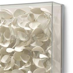 Palecek Adrift White-Ivory Animals &amp; Nature Acrylic Frame Mixed Media|