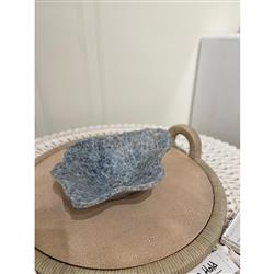 Palecek Bermuda Coastal Beige Faux Shagreen Serving Tray|