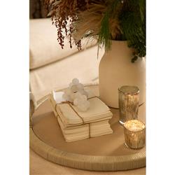 Palecek Bermuda Coastal Beige Faux Shagreen Serving Tray|