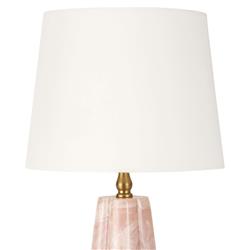 Joelle Hollywood Regency Rose Resin Mini Table Lamp|