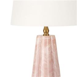 Joelle Hollywood Regency Rose Resin Mini Table Lamp|