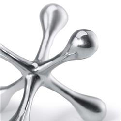 Modern Jack Polished Nickel Aluminum Sculpture - Small|