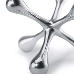 Modern Jack Polished Nickel Aluminum Sculpture - Small|