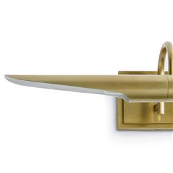 Redford Mid-Century Brass Steel Adjustable Wall Sconce - Small|
