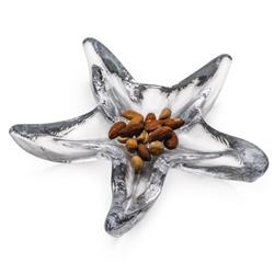 Simon Pearce Starfish Coastal Beach Clear Glass Dish|