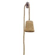 Palecek Green Oaks Coastal Beach Natural Woven Abaca Rope Hanging Wall Pendant|