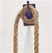 Palecek Green Oaks Coastal Beach Natural Woven Abaca Rope Hanging Wall Pendant|