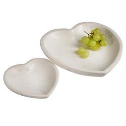 Catelyn Modern Classic White Marble Heart Bowl|