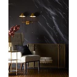 Brooklyn Hollywood Regency Antique Brass Fireplace Screen|