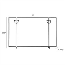 Brooklyn Hollywood Regency Antique Brass Fireplace Screen|