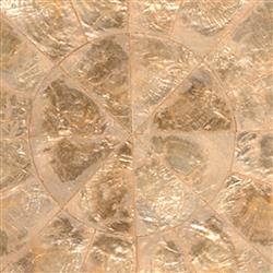 Capiz Coastal Beach Champagne Shell Placemat - Set of 4|