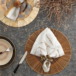 Capiz Coastal Beach Champagne Shell Placemat - Set of 4|