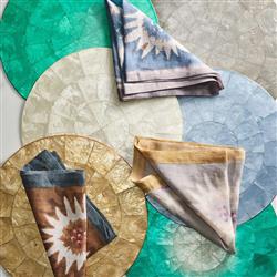 Capiz Coastal Beach Champagne Shell Placemat - Set of 4|