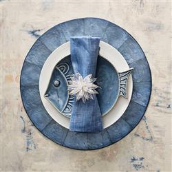 Capiz Coastal Beach Periwinkle Shell Placemat - Set of 4|