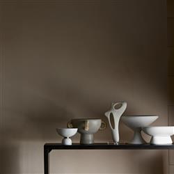 Clyde Coastal Beach Abaca-Wrapped Gray Terracotta Centerpiece|