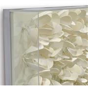 Palecek Coastal Adrift Off White Coco Wood Nature Acrylic Frame Mixed Media|