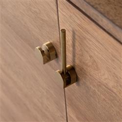 Rissa Mid Century Modern Brown Acacia Wood Media Console|