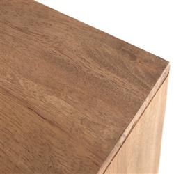 Rissa Mid Century Modern Brown Acacia Wood Sideboard|