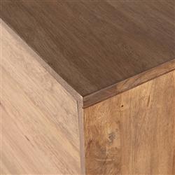 Rissa Mid Century Modern Brown Acacia Wood Sideboard|