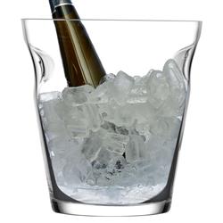 Glacier Modern Classic Clear Crystal Champagne Cooler|