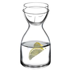 Mr. & Mrs. Modern Classic Clear Crystal Night Water Carafe Set - Small|