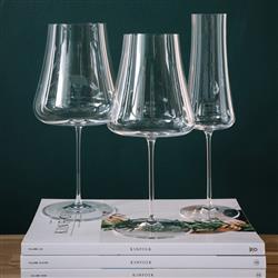 Stem Zero Modern Classic Clear Crystal Volcano Champagne Glass|